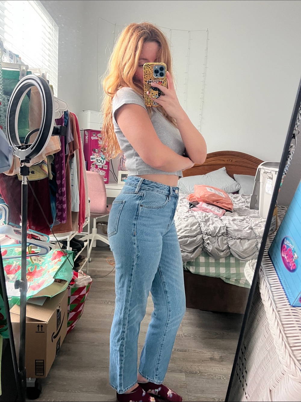 PacSun Light Blue Straight Leg Women's Jeans